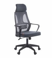 Кресло руководителя Chairman CH636 черный пластик, темно-серый