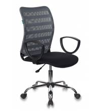 Кресло Бюрократ CH-599AXSL/32G/TW-11 спинка сетка серый TW-32K03 сиденье черный TW-11 крестовина хром