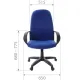 Кресло руководителя Chairman 279 Россия TW-12 серый N. Фото товара с разных ракурсов.