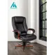 Кресло руководителя Бюрократ T-9925WALNUT/BLACK черный кожа крестовина дерево. Фото товара с разных ракурсов.